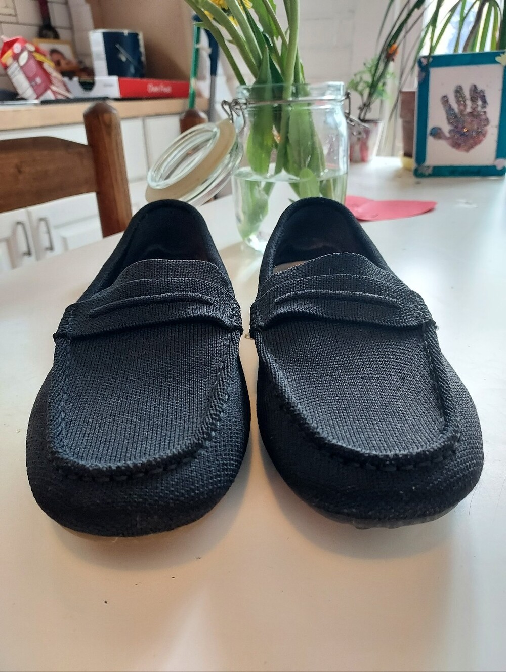 Women’s Black Slip-On Loafers - Picture 7 of 11